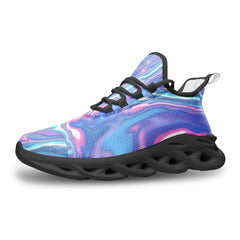 Vibe Crew Holographic Storm Unisex Bounce Mesh Knit Trainers