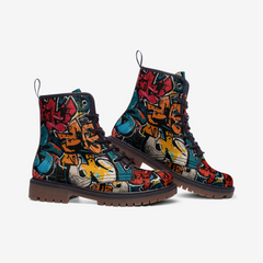 Vibe Crew Urban Tag Casual Leather Lightweight boots