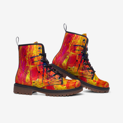 Vibe Crew Striking Blaze Casual Leather Lightweight boots