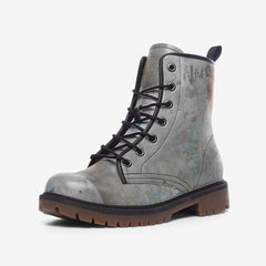 Concrete Graffiti Vibe Crew Casual Leather Lightweight boots