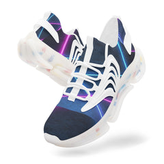 Vibe Crew Electric Street Grid Unisex Low Top Mesh Trainers