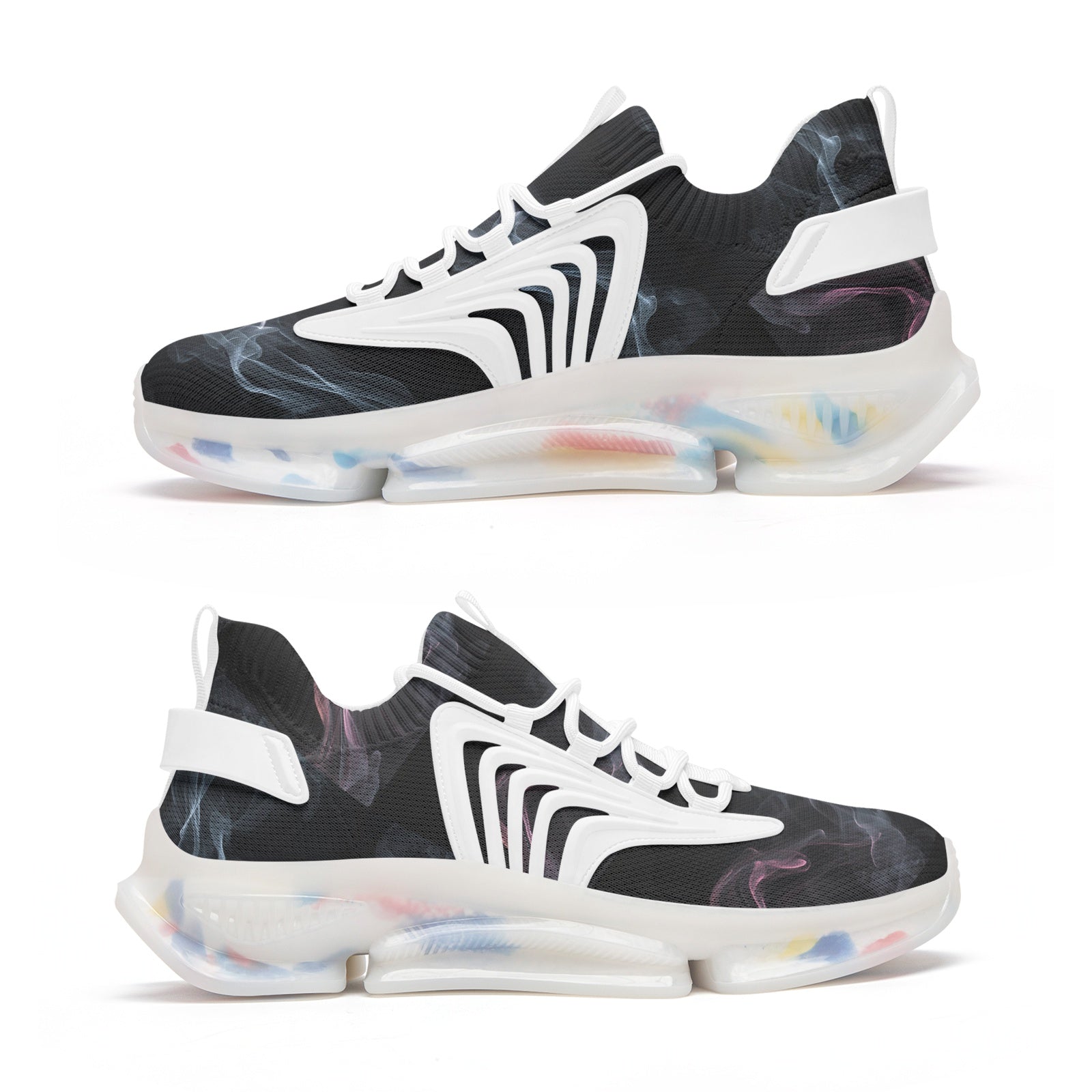 Dark Smoke Energy Low Top Mesh Trainers