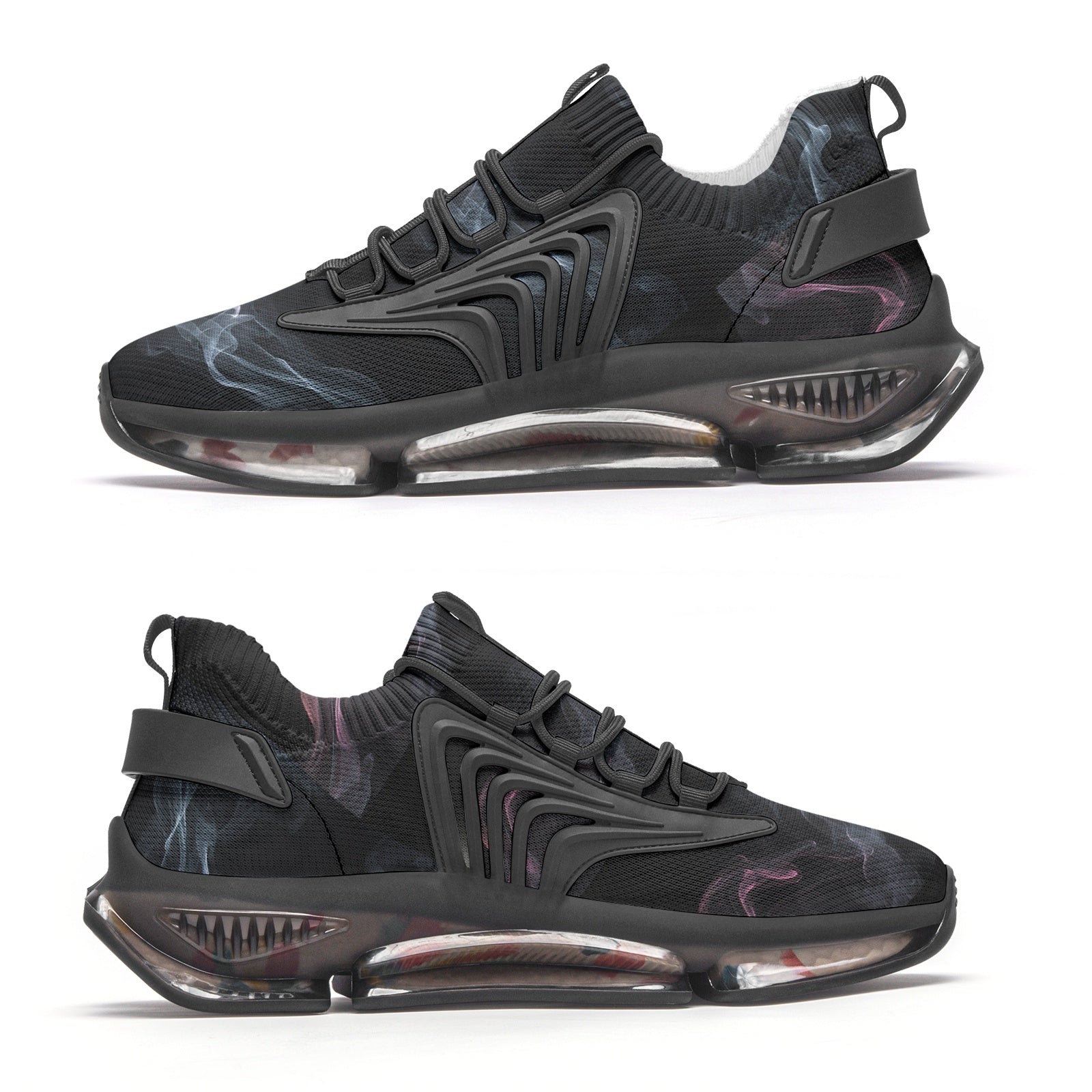 Dark Smoke Energy Low Top Mesh Trainers