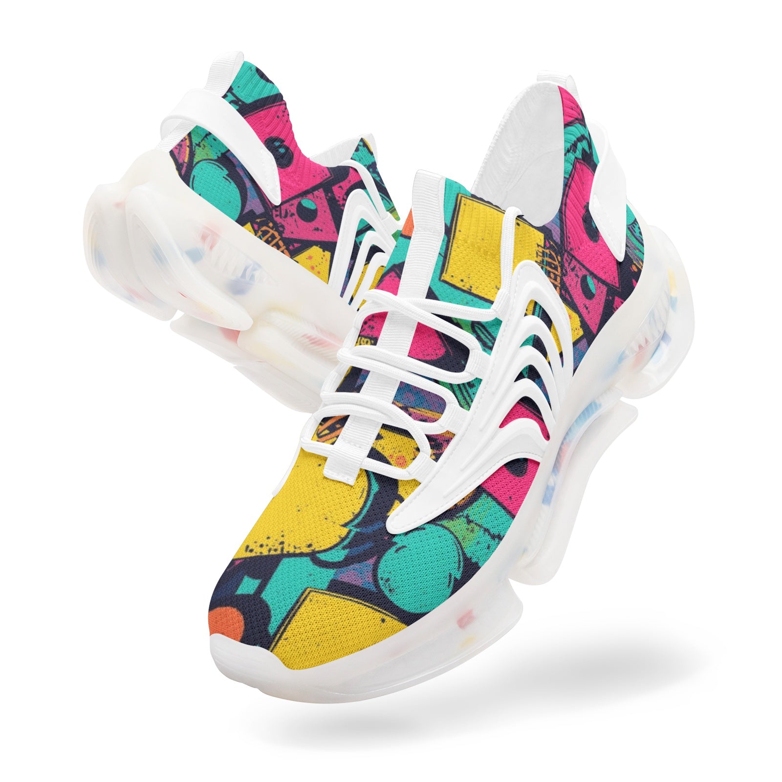 retro pop unisex low top trainers