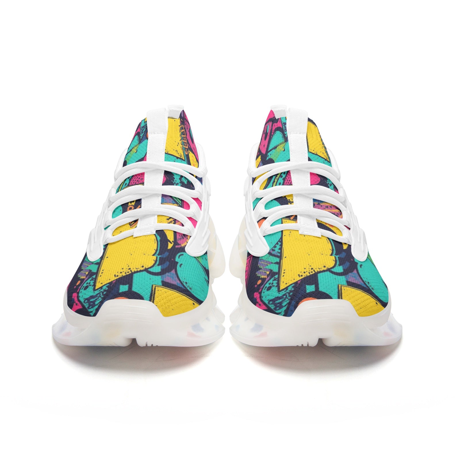 retro pop unisex low top trainers