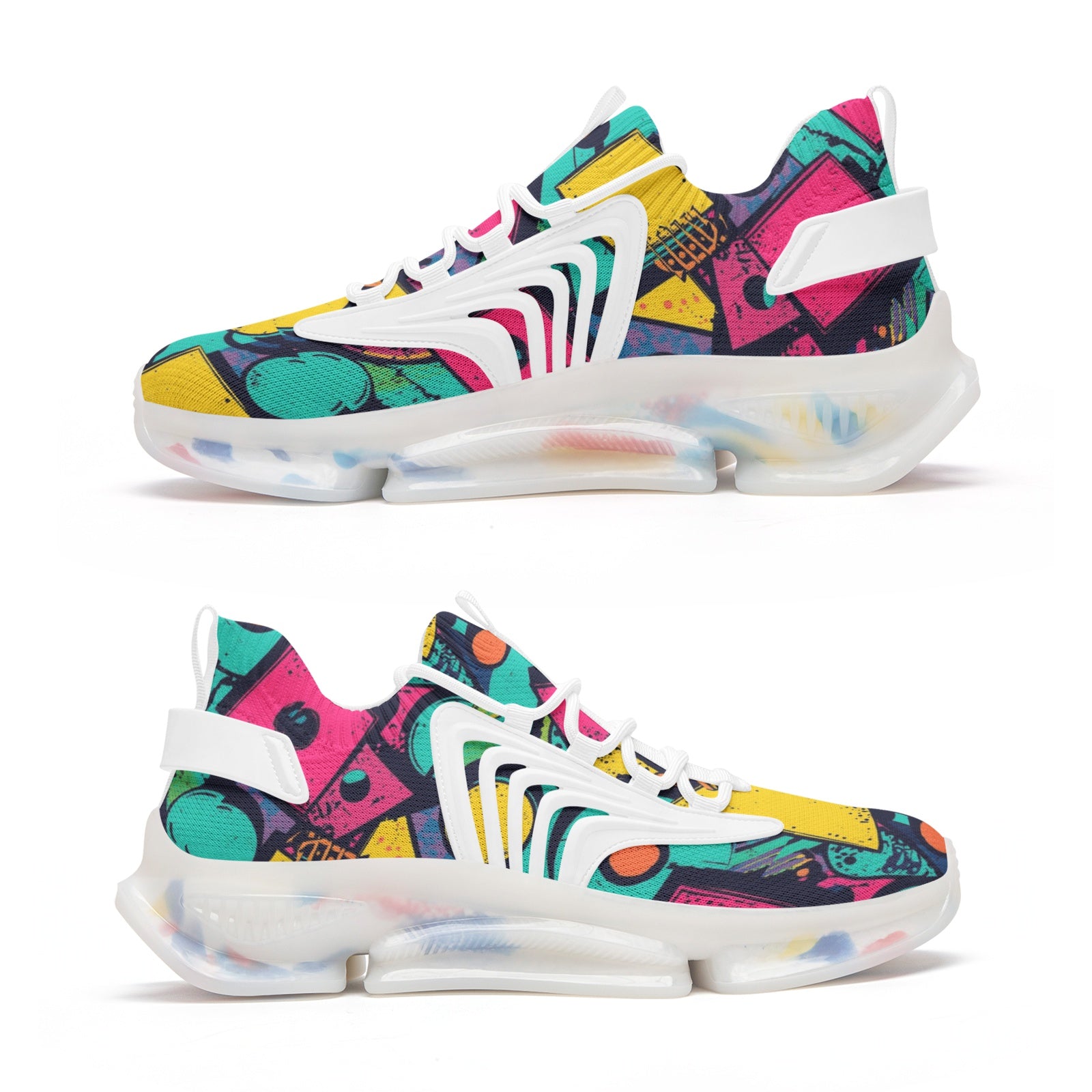 retro pop unisex low top trainers